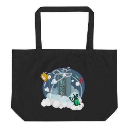 Large organic tote bag