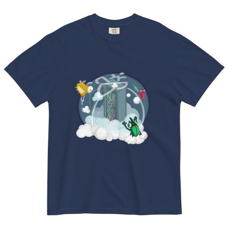 Unisex garment-dyed heavyweight t-shirt